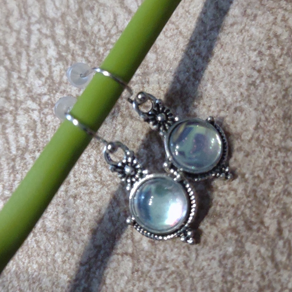 3/$20 Mystical Moonstone Fairy Drop Earrings - Picture 6 of 8